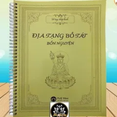 Tặng viết_Sổ tay A5 chép kinh chữ Mờ địa tạng bồ tát bổn nguyện CHŨ MÒ