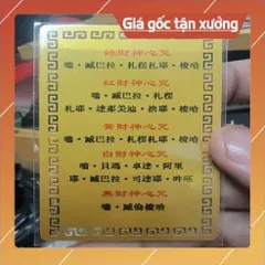 kim bài linh phù ngũ vị hắc bạch lục hồng hoàng thần tài HÀNG CAO CẤP, có hoả tốc