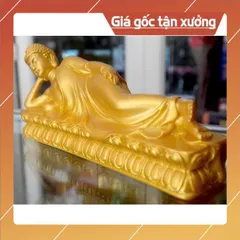 Tượng Đức Phật Thích Ca nhập Niết Bàn MÀU ĐỒNG