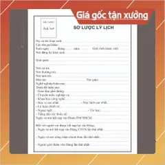 LÝ LỊCH CỦA NGƯỜI XIN VÀO ĐẢNG mẫu 02-KNĐ ( Loại 28 trang, 32 trang, 40 trang, 52 trang ) - CHUẨN HƯỚNG DẪN SỐ 38