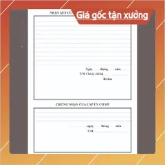 LÝ LỊCH CỦA NGƯỜI XIN VÀO ĐẢNG mẫu 02-KNĐ ( Loại 28 trang, 32 trang, 40 trang, 52 trang ) - CHUẨN HƯỚNG DẪN SỐ 38