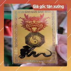 kim bài linh phù bát quái long thần HÀNG CAO CẤP, có hoả tốc