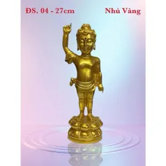 Tượng Phật Đản Sanh nhiều mẫu, nhiều size composite đẹp - có hoả tốc