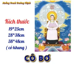 Khung Tranh CÔ BƠ - có khung hoàn thiện  có hoả tốc