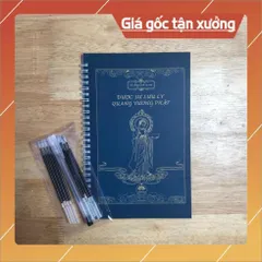 Combo 5 sổ chép kinh in mờ ( Địa Tạng - Đại Bi - Sám Hối - Dược Sư - Vu Lan)  CÓ HOẢ TỐC