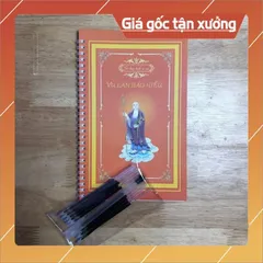 Combo 5 sổ chép kinh in mờ ( Địa Tạng - Đại Bi - Sám Hối - Dược Sư - Vu Lan)  CÓ HOẢ TỐC