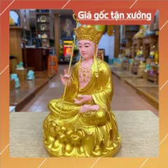 Tôn Tượng Địa Tạng Vương Bồ Tát  30cm VÀNG VẼ