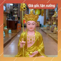 Tôn Tượng Địa Tạng Vương Bồ Tát  30cm VÀNG VẼ