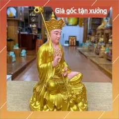 Tôn Tượng Địa Tạng Vương Bồ Tát  30cm VÀNG VẼ