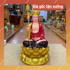 Tôn Tượng Địa Tạng Vương Bồ Tát  30cm VÀNG VẼ