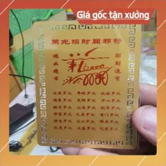 kim bài linh phù thập bát la hán HÀNG CAO CẤP, có hoả tốc