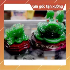 Tượng Cóc Ba Chân ngậm tiền-Thiềm Thừ chiêu tài lộc có đế-Nhiều mẫu