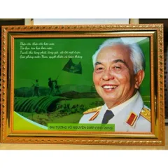 KHUNG TRANH ĐẠI TƯỚNG VÕ NGUYÊN GIÁP 5 MẪU 3 SIZE CHO KHÁCH TREO TƯỜNG
