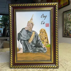 Khung Tranh ÔNG TÀ - có khung đầy đủ  có hoả tốc
