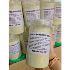 1 HỦ 500GR BỘT CHUỐI XANH + HẠT SEN + BỘT ĐẬU XANH RAU MÁ +  BỘT MÈ ĐEN NGUYÊN CHẤT NHÀ LÀM