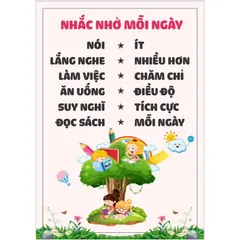 TỜ Các câu khẩu hiệu slogan hay khổ to A3 ÉP PLASTIC