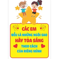 TỜ Các câu khẩu hiệu slogan hay khổ to A3 ÉP PLASTIC