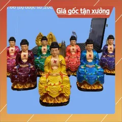 Bộ 7 Tượng Phật Dược Sư 7 màu có pháp khí rời 🌼🌼 có hoả tốc