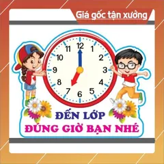 Tờ giấy Các góc-nhắc nhở trang  trí lớp tiểu học ép plastic sẵn băng keo đính tường cao 40cm