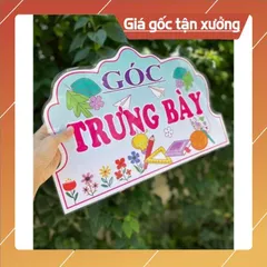 Tờ giấy Các góc-nhắc nhở trang  trí lớp tiểu học ép plastic sẵn băng keo đính tường cao 40cm