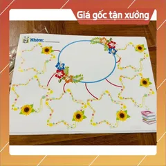 Sơ đồ tư duy viết xoá được mẫu mới đẹp A3 ÉP PLASTICS