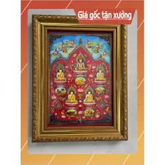 Khung Tranh Thờ HƯƠNG CHỦ + Đã bao gồm khung cực đẹp
