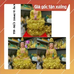 Bộ Ta Bà Tam Thánh, Tam Thế Phật cao 45cm chất liệu poly hàng đẹp 🌼🌼 có hoả tốc