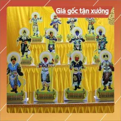 Bộ tranh 12 vị dược xoa ép platic cứng cao 40cm