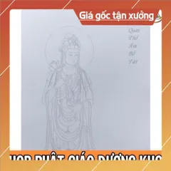 Combo 3 quyển tô tranh phật, Phậtt tổ 90 tranh, địa ttạng 100 tranh, bồ tátt 70 tranh khổ a4