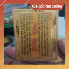 kim bài linh phù ngọc hoàng đại đế HÀNG CAO CẤP, có hoả tốc