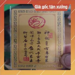kim bài linh phù con giáp tuổi thìn HÀNG CAO CẤP, có hoả tốc