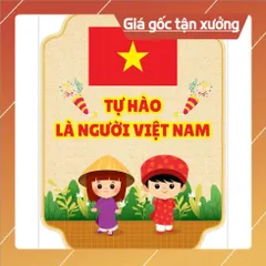 Tranh treo lớp học Size A3 CÓ KEO DÁN  – Trang trí góc học tập – CHỦ ĐỀ Việt Nam