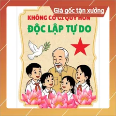 Tranh treo lớp học Size A3 CÓ KEO DÁN  – Trang trí góc học tập – CHỦ ĐỀ Việt Nam