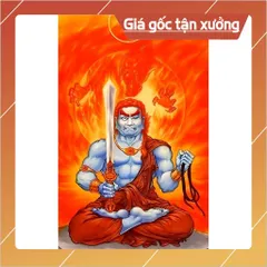 Khung Tranh BÂT ĐỘNG MINH VƯƠNG có ảnh và Khung 25cm x 35cm