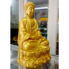 Tượng Đức Phật A Di Đà ngồi cao 30cm composite nhiều màu