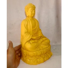Tượng Đức Phật A Di Đà ngồi cao 30cm composite nhiều màu