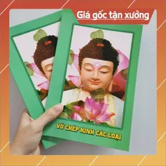 COMBO Vở chép kinh các loại trắng trơn chép LƯƠNG HOÀNG SÁM, PHÁP HOA, LĂNG NGHIÊM, tặng 5 viết (GIEO DUYÊN)