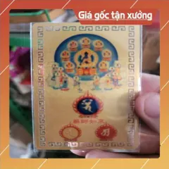 kim bài linh phù phật thích ca HÀNG CAO CẤP, có hoả tốc