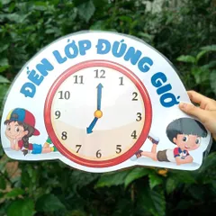 Tờ Hiệu lệnh trang trí lớp tiểu học nhiều mẫu, hình dán nhắc nhở học sinh ép plastics siêu bền a3 a4