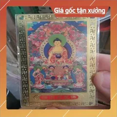 kim bài linh phù phật di đà HÀNG CAO CẤP, có hoả tốc