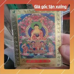 kim bài linh phù phật di đà HÀNG CAO CẤP, có hoả tốc