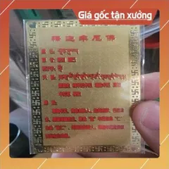 kim bài linh phù phật di đà HÀNG CAO CẤP, có hoả tốc