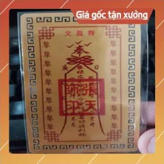 kim bài linh phù phủ văn xương đế quân HÀNG CAO CẤP, có hoả tốc