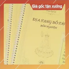 SỔ TAY Chép Kinh Địa Tạng Bổn Nguyện CHỮ MỜ KHỔ LỚN A4 HOẶC A5 - TẶNG VIẾT