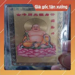 kim bài linh phù phật di lặc tòa sen HÀNG CAO CẤP, có hoả tốc
