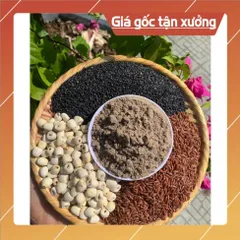 BỘT HẠT SEN- GẠO LỨT-MÈ ĐEN N.GUYÊN CHẤT(1kg/2 hộp)