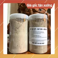 BỘT HẠT SEN- GẠO LỨT-MÈ ĐEN N.GUYÊN CHẤT(1kg/2 hộp)