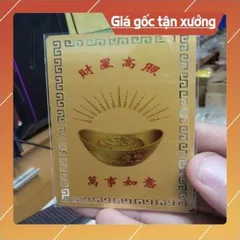 kim bài linh phù thần tài lủu hải thiềm HÀNG CAO CẤP, có hoả tốc