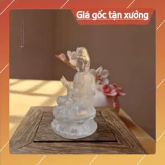 Tượng Mẹ Quan Âm Bồ Tát mini Cao 7cm, Tượng Quan Âm nhỏ để bàn tiểu cảnh