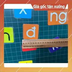 Set chữ cái nam châm ép plastic gắn bảng tiếng việt ĐẸP